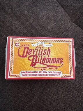 Devilish Dilemmas Trivia Card Game